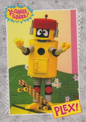 Plex, Card 24 from Press Pass's colorful trading cards set featuring the OG Yo Gabba Gabba television show