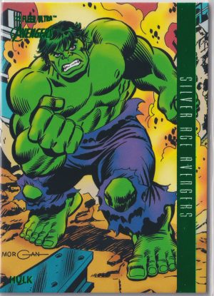 Hulk, Silver Age, card 107 from Upper Deck's "Fleer Ultra Avengers '22" release