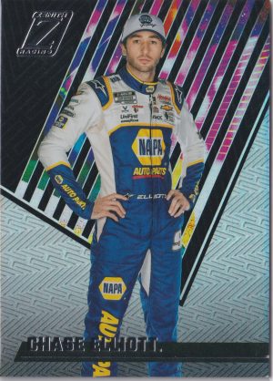 Chase Elliot on card 10 from Panini's 2021 Nascar Chronicles set of trading cards