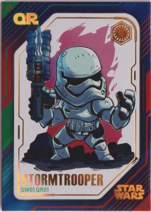 SW01.QR01 trading card, from star wars pre release 2023.