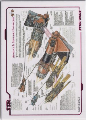SW01.SSR22 trading card, from star wars pre release 2023.