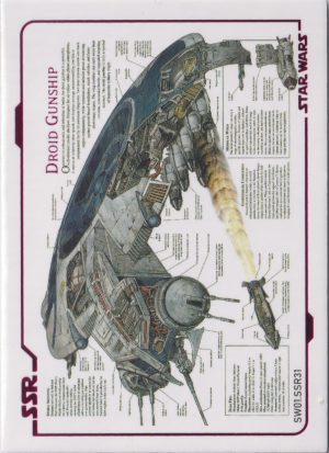 SW01.SSR31 trading card, from star wars pre release 2023.