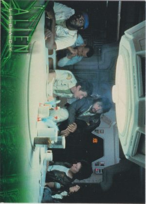 The Nostromo Crew Awakened - Card 2 from the 1996 Alien Legacy trading cards produced by inkworks.