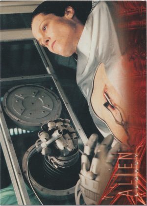 Ripley Reborn - Card 38 from the 1996 Alien Legacy trading cards produced by Inkworks.