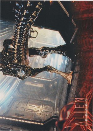 Alien on Board - Card 40 from the 1996 Alien Legacy trading cards produced by Inkworks.