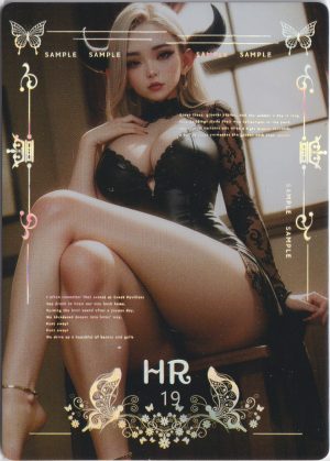BC_HR_19 a trading card fro Mosiac's excellent waifu set: Beautiful Color. This set features hyper-realistic AI artwork styles