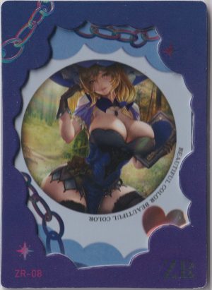 BC_ZR_08 a trading card from Mosiac's excellent waifu set: Beautiful Color. This set features hyper-realistic AI artwork styles