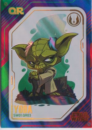 SW01.QR03 Yoda, a trading card from the amazing Star Wars Pre Release set by Step Inn Games Ltd now known as Cartoon House