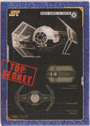 SW01.ST07 Tie Advanced, a trading card from the amazing Star Wars Pre Release set by Step Inn Games Ltd now known as Cartoon House