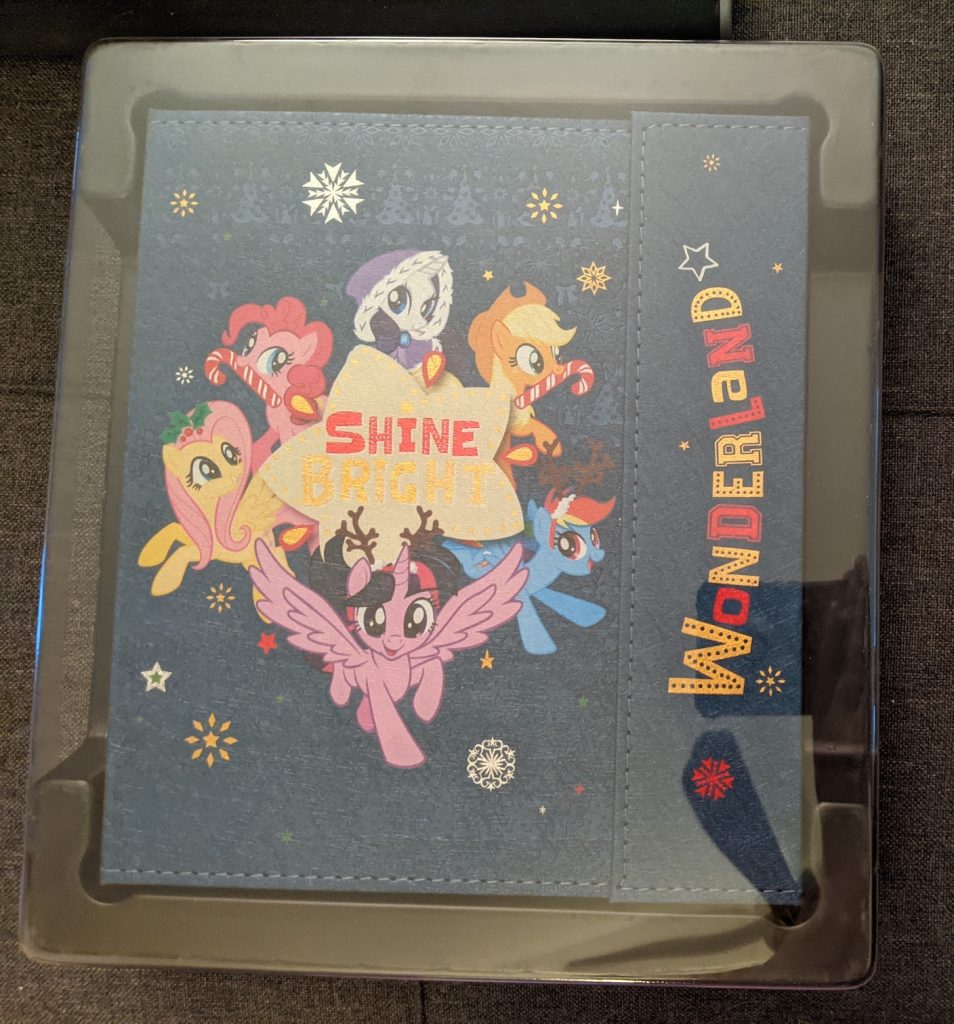 a picture of one of the My Little Pony trading card binders that Kayou sells