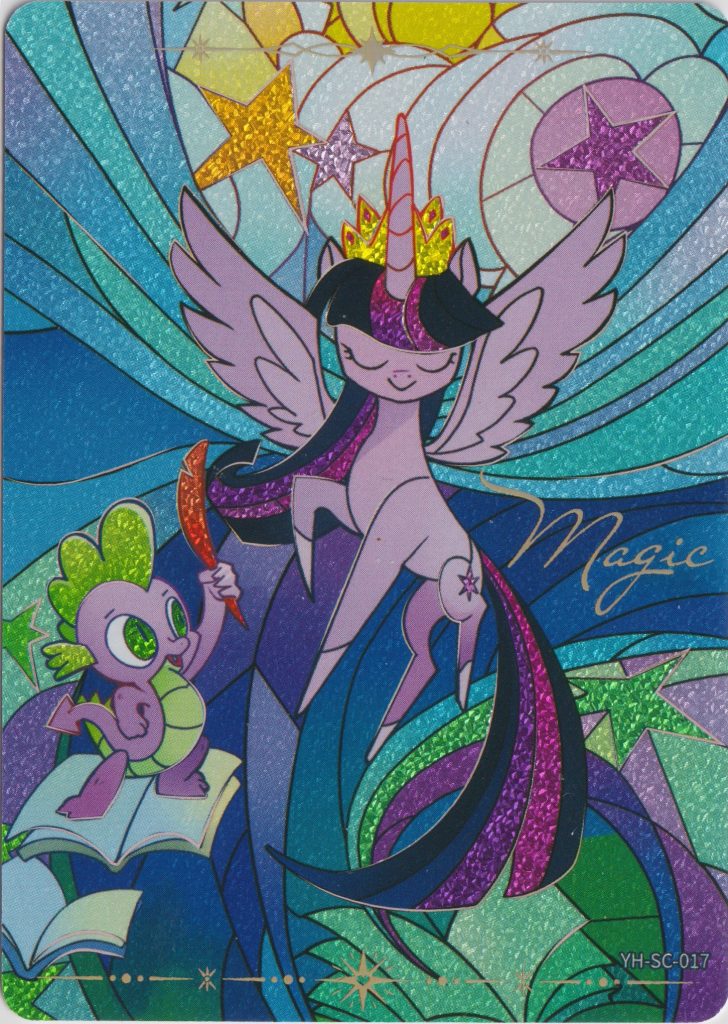 A SC rarity trading card from the My Little Pony Kayou set